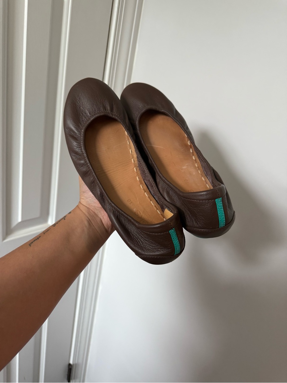 Tieks by Gavrieli chocolate brown leather ballet flats